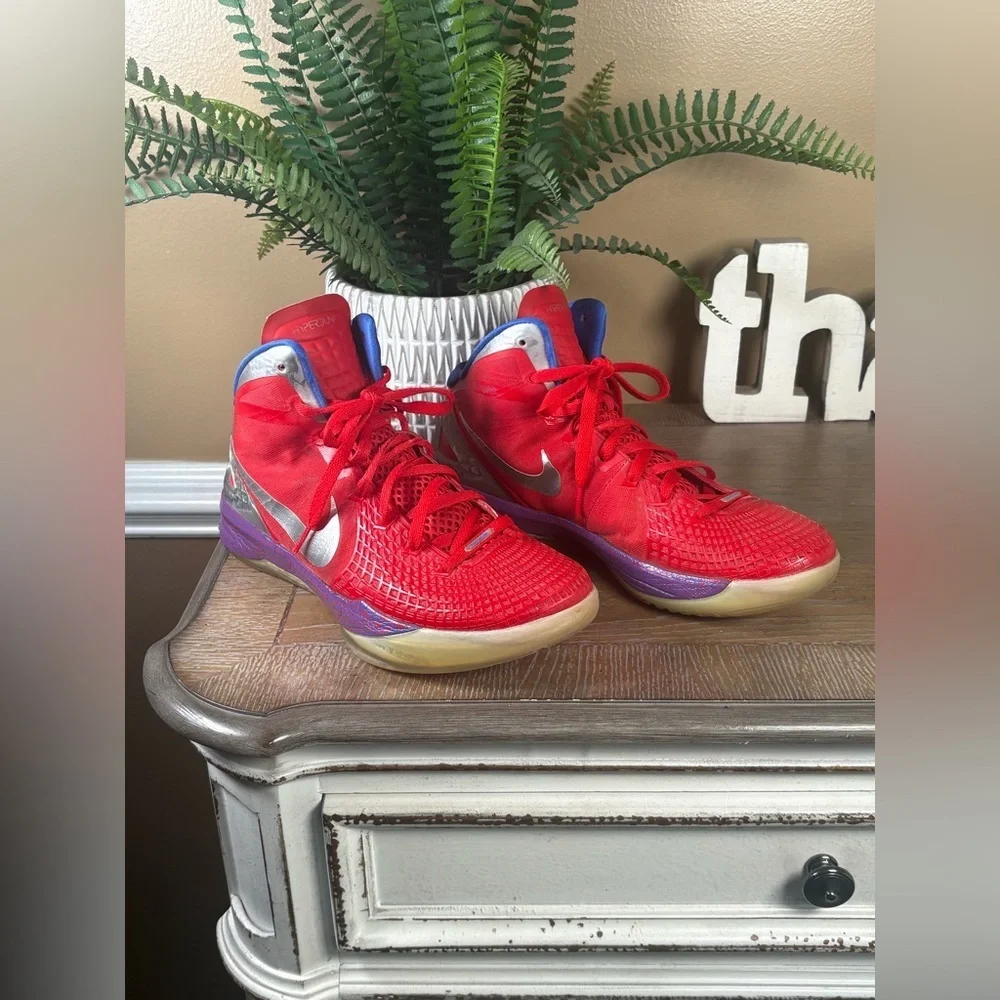 Rare Nike Zoom Hyperdunk 2011 Mens 10 Blake Griffin Red Blue Shoes Basketball